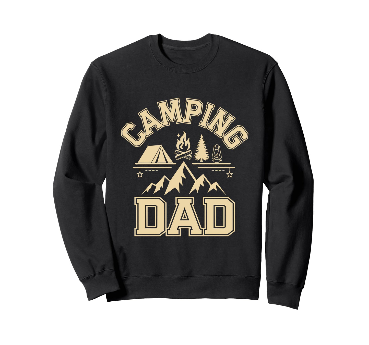 Camping Dad Camper Vacation Family Sweatshirt - Minimalist Print Unisex - T-Shirt, Sweatshirt, Hoodie