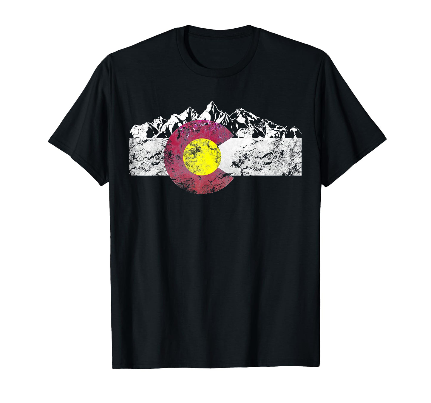 Colorado State Flag Mountain T-Shirt - Novelty Apparel Men Women - T-Shirt, Sweatshirt, Hoodie