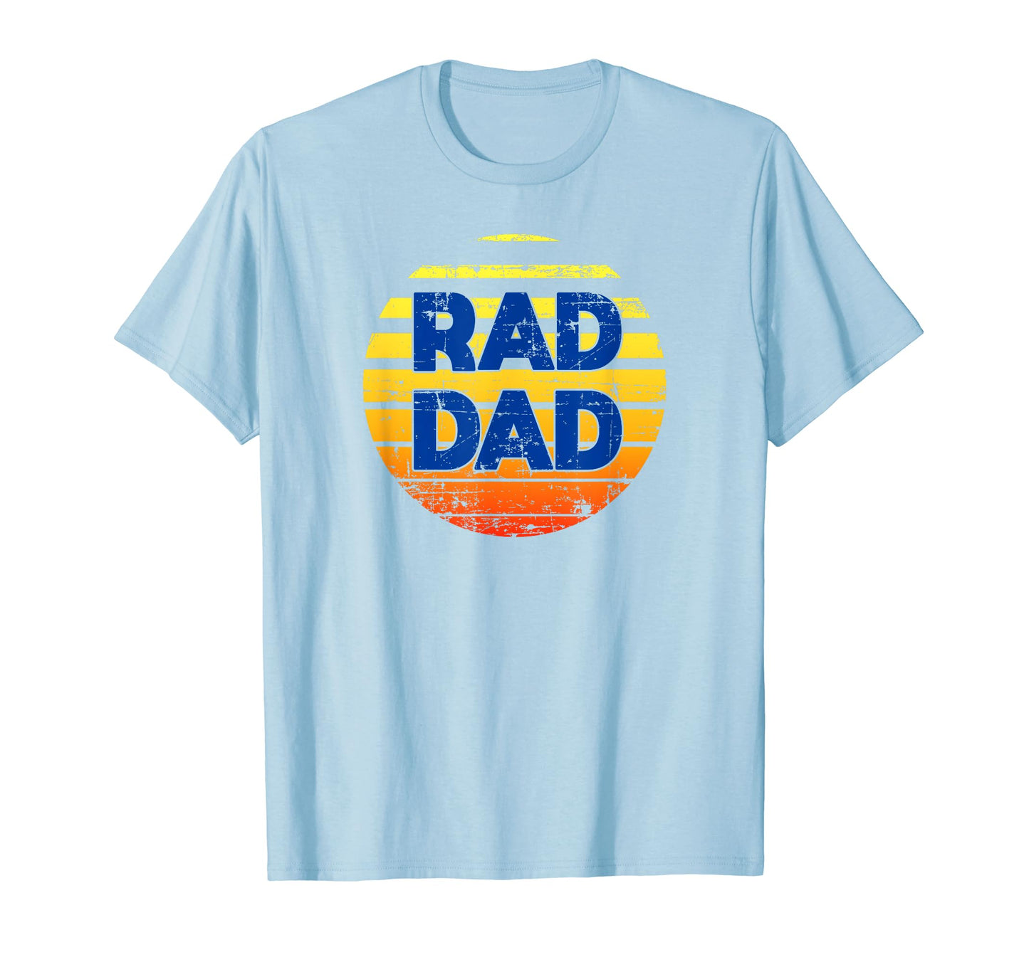 Rad Dad Orange Retrowave Rad Dad Gift T-Shirt - Graphic Print for Adults - T-Shirt, Sweatshirt, Hoodie