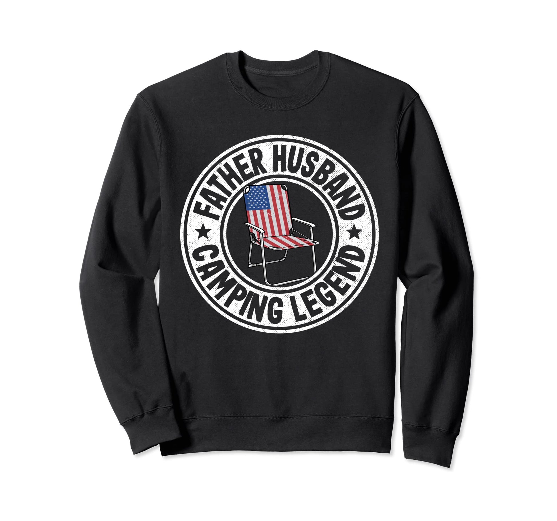 Father Husband Camping Legend Dad Sweatshirt - Trendy Graphic Men Women - T-Shirt, Sweatshirt, Hoodie