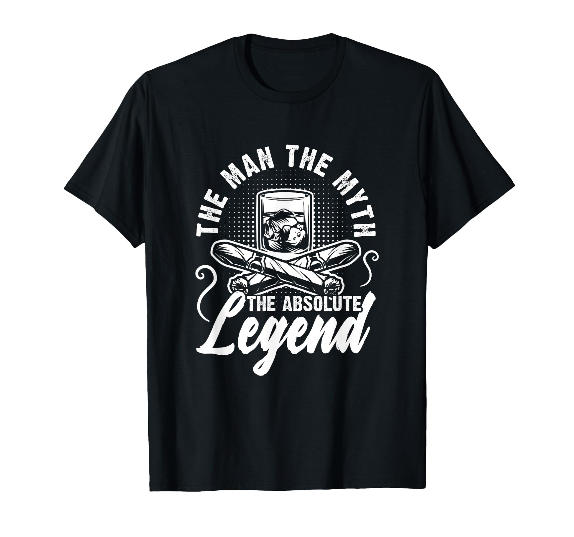 Myth Absolute Legend Bourbon Scotch T-Shirt - Minimalist Print for Adults - T-Shirt, Sweatshirt, Hoodie