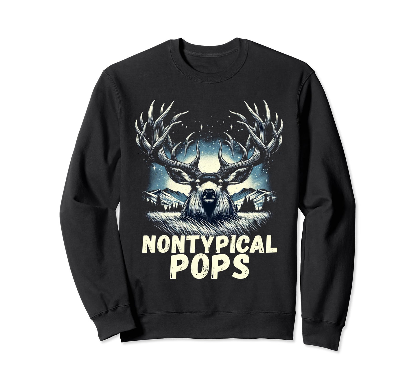 Fathers Day Mens Mule Deer Hunting Sweatshirt - Aesthetic Graphic Unisex - T-Shirt, Sweatshirt, Hoodie