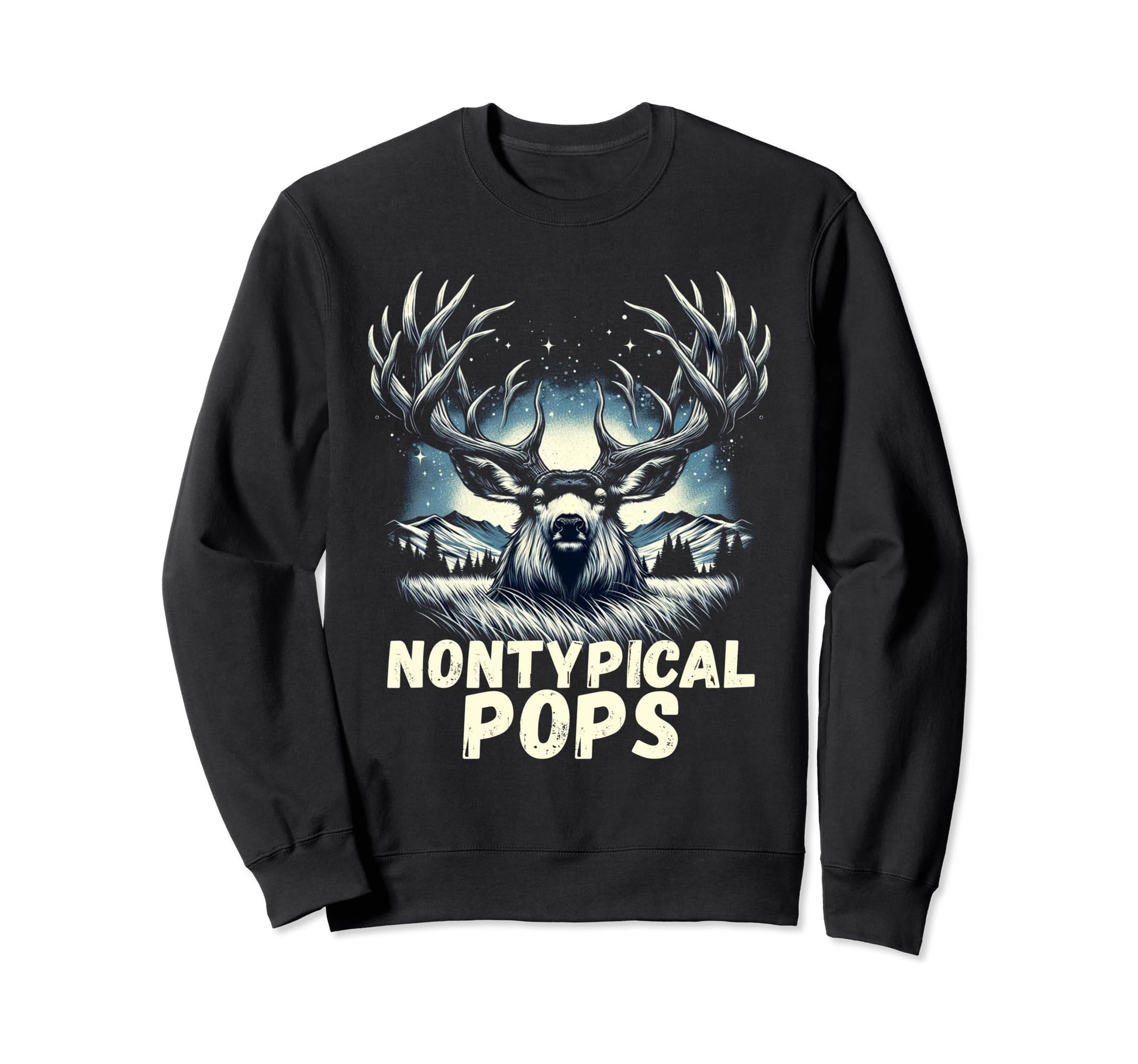 Fathers Day Mens Mule Deer Hunting Sweatshirt - Aesthetic Graphic Unisex - T-Shirt, Sweatshirt, Hoodie