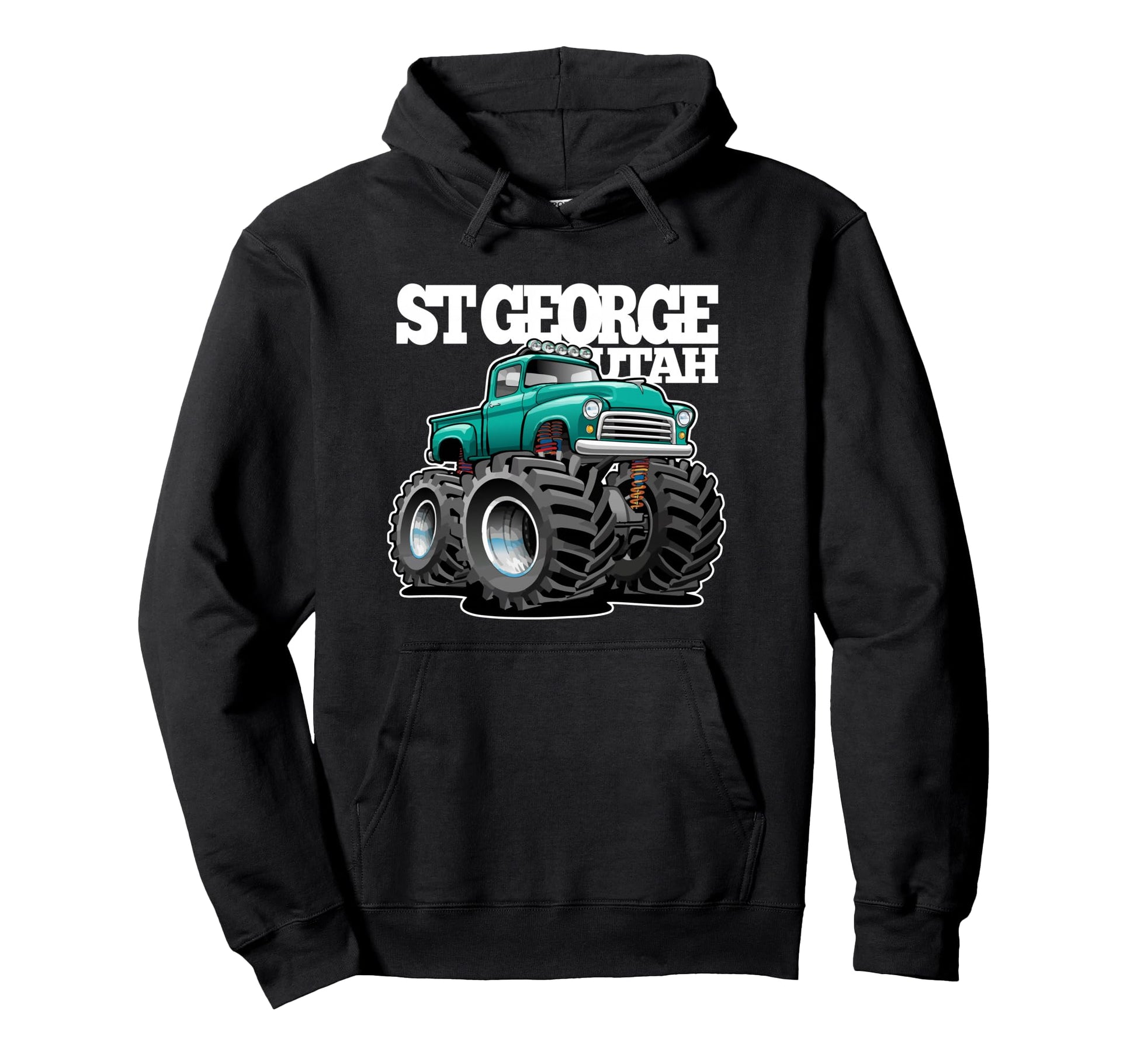 St George Utah Offroad 4X4 Pick Up Truck Hoodie - Trendy Graphic Unisex - T-Shirt, Sweatshirt, Hoodie