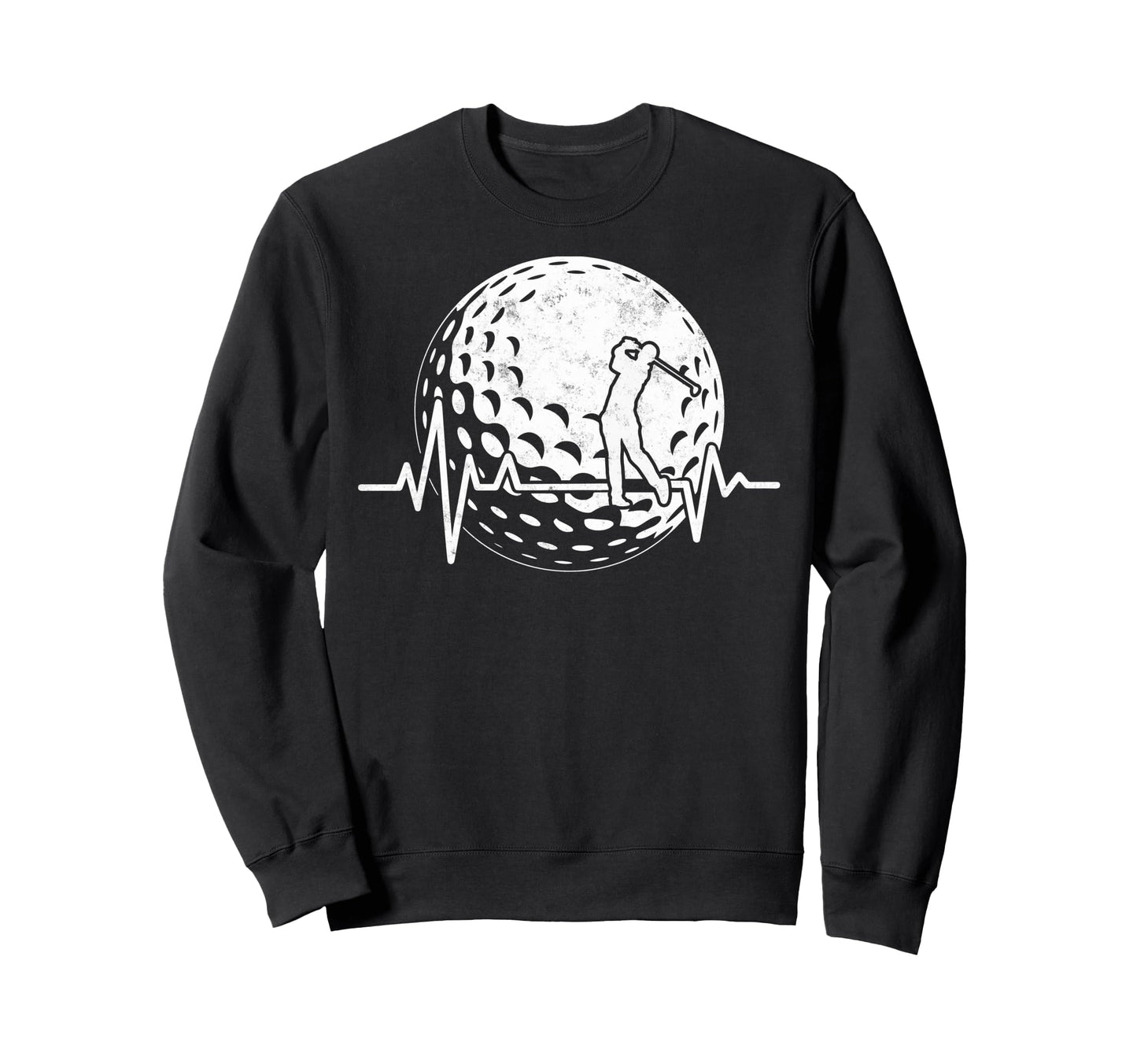 Golf Player Heartbeat Golfing Sweatshirt - Custom Art Print Men Women - T-Shirt, Sweatshirt, Hoodie