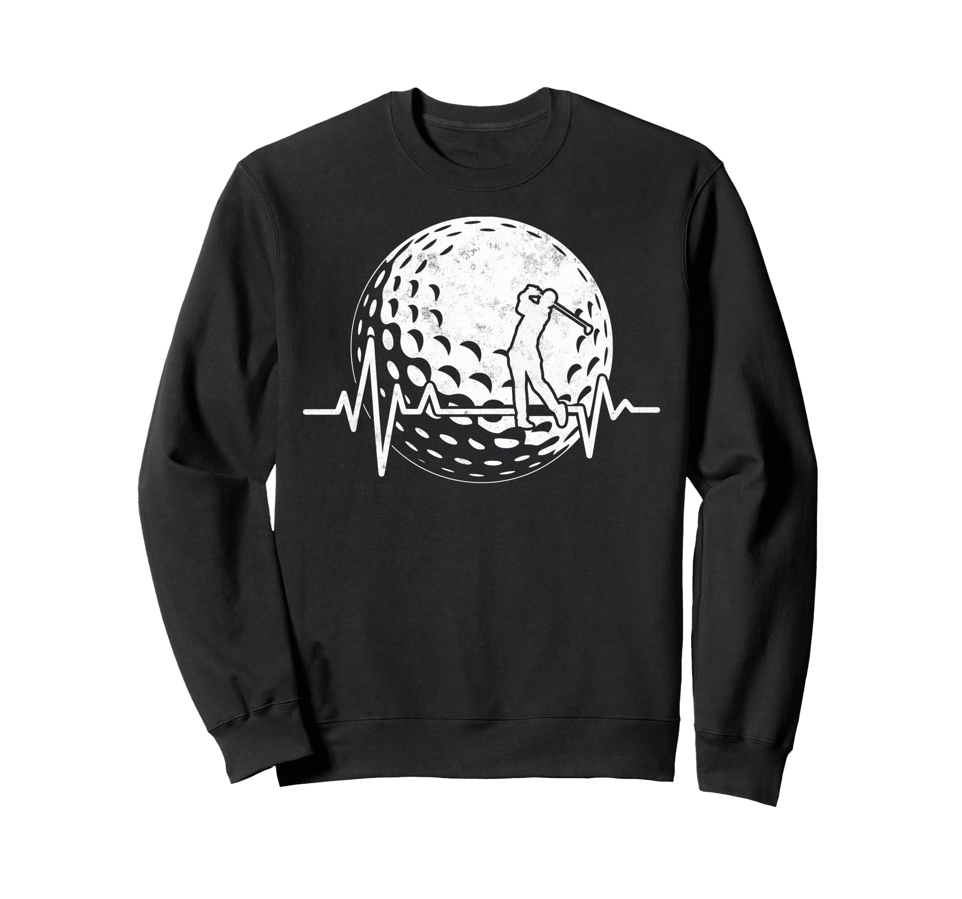Golf Player Heartbeat Golfing Sweatshirt - Custom Art Print Men Women - T-Shirt, Sweatshirt, Hoodie