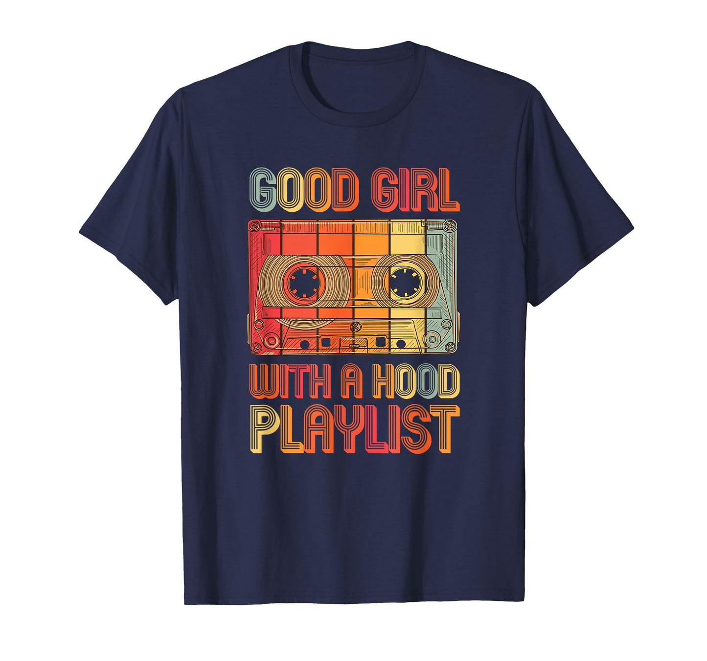 Good Hood Playlist 80S 90S Music T-Shirt - Minimalist Print for Adults - T-Shirt, Sweatshirt, Hoodie