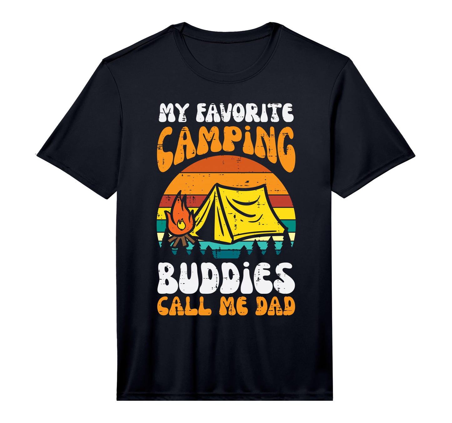 Mens Camping Buddies Call Me Dad Family T-Shirt - Minimalist Print Unisex - T-Shirt, Sweatshirt, Hoodie