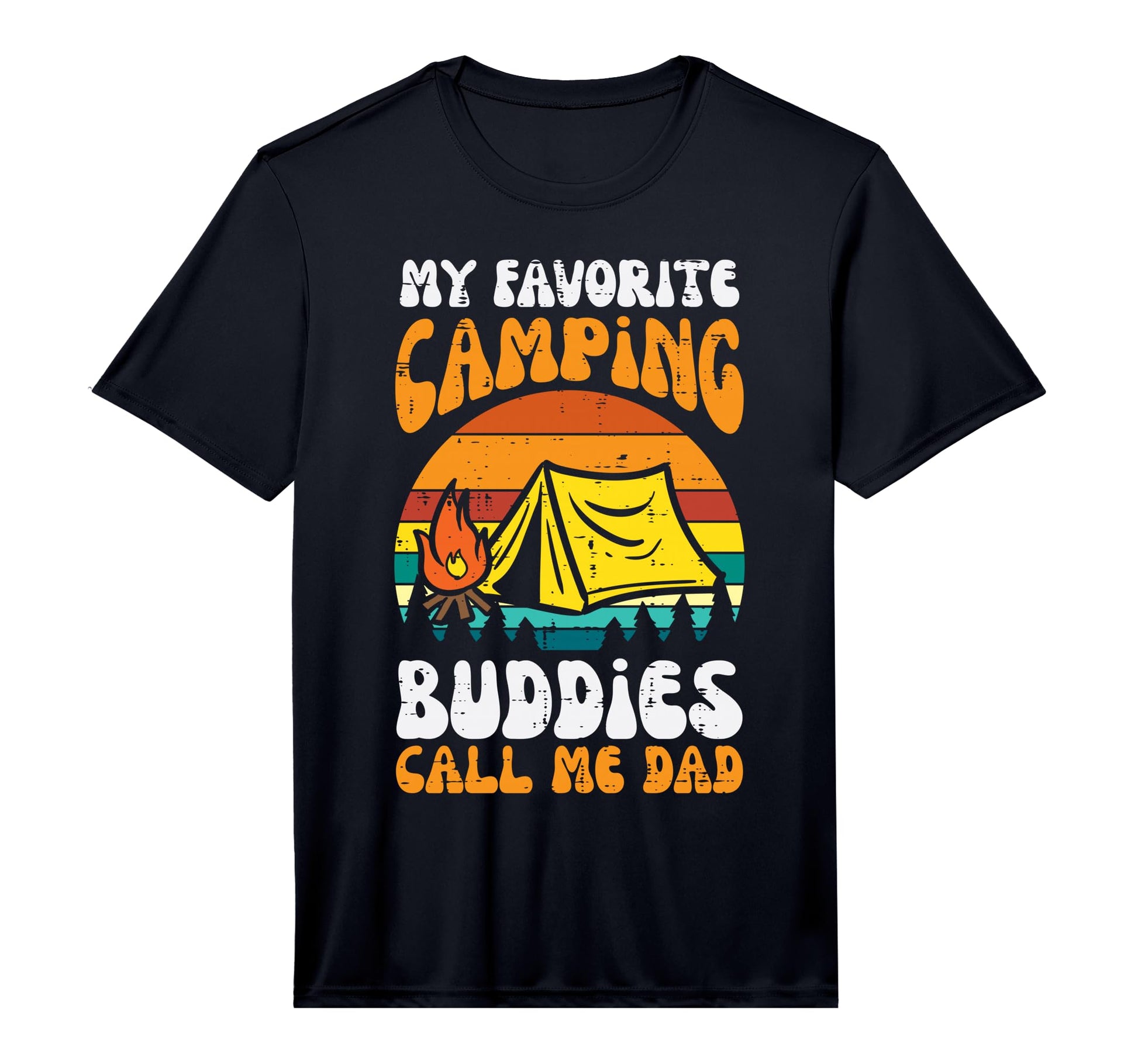 Mens Camping Buddies Call Me Dad Family T-Shirt - Minimalist Print Unisex - T-Shirt, Sweatshirt, Hoodie
