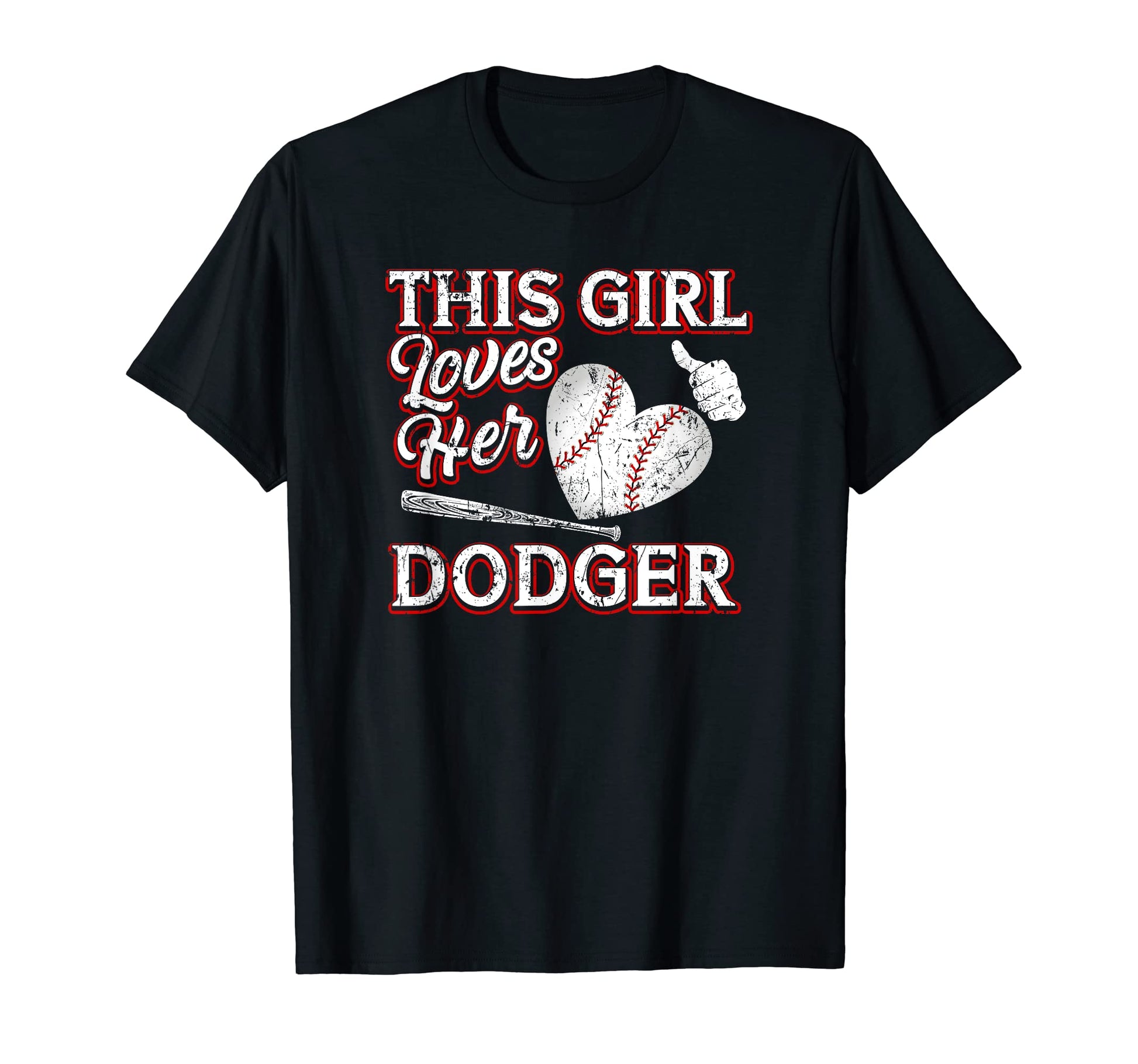 This Loves His Dodger Gloves Pitcher Pitch T-Shirt - Graphic Print Unisex - T-Shirt, Sweatshirt, Hoodie