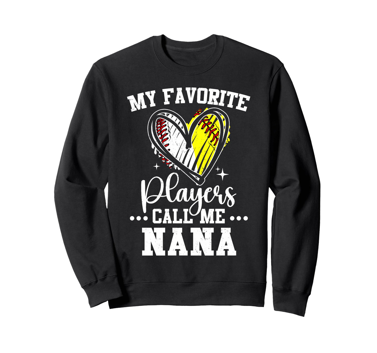 My Favorite Baseball Softball Sweatshirt - Minimalist Print Men Women - T-Shirt, Sweatshirt, Hoodie