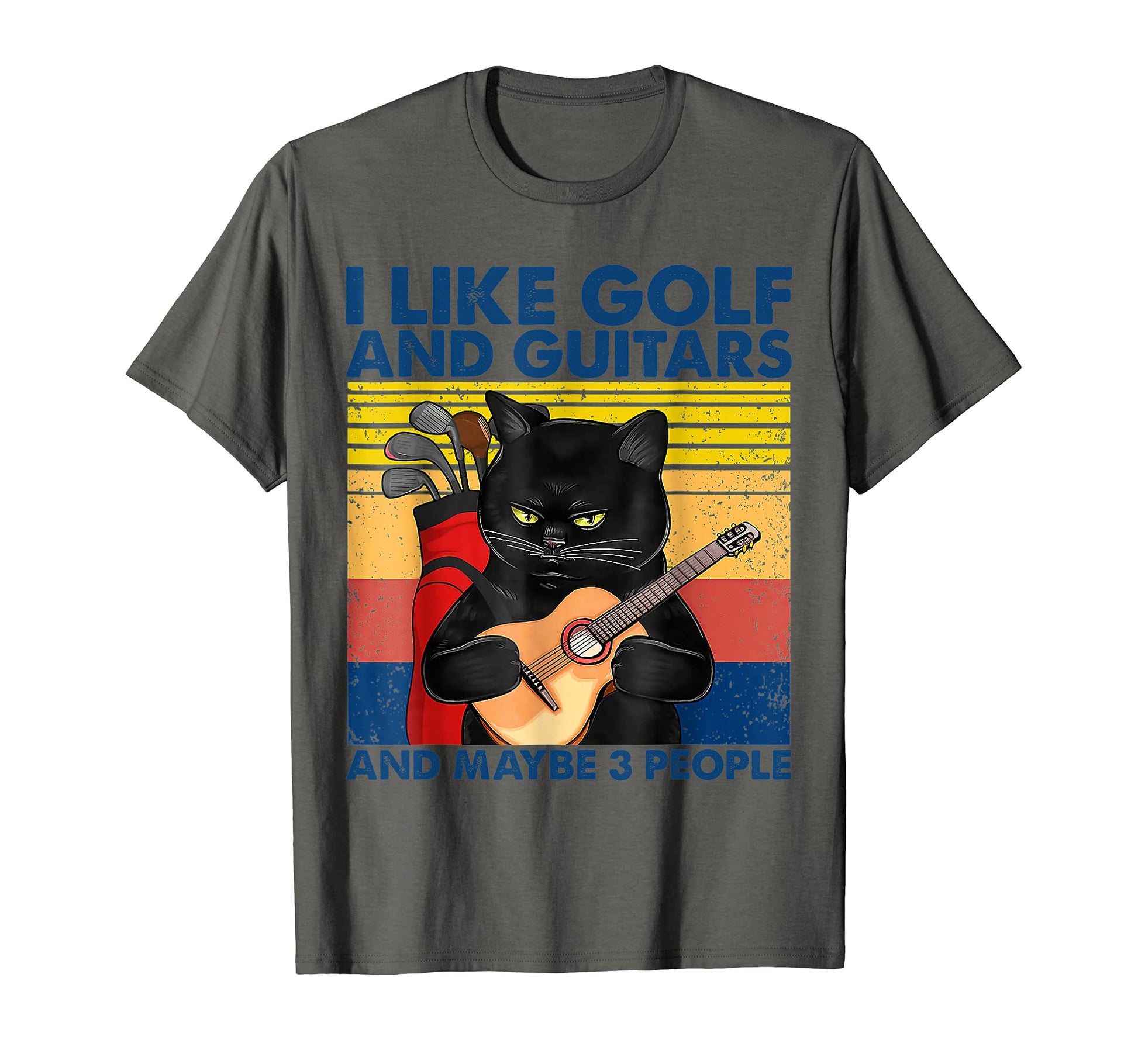 I Like Golf And Guitars And Maybe 3 T-Shirt - Trendy Graphic for Adults - T-Shirt, Sweatshirt, Hoodie