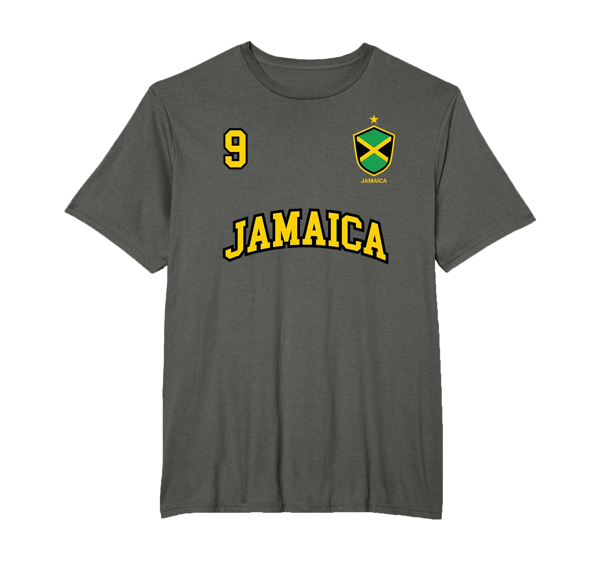 Jamaica Team Sports Number 9 Soccer T-Shirt - Fun Novelty Design Unisex - T-Shirt, Sweatshirt, Hoodie