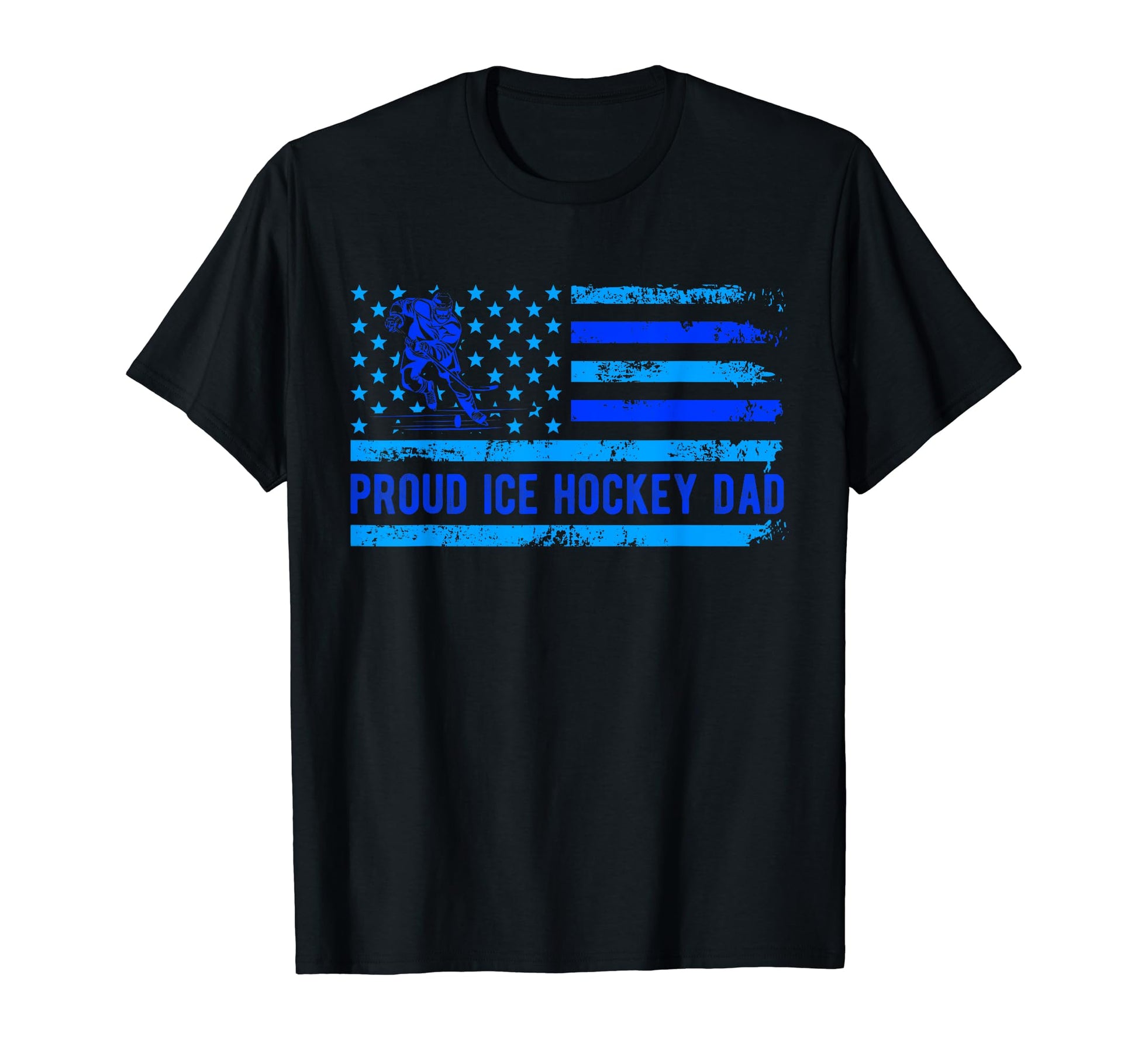 Proud Ice Hockey Dad Player Coach Sport T-Shirt - Trendy Graphic Unisex - T-Shirt, Sweatshirt, Hoodie