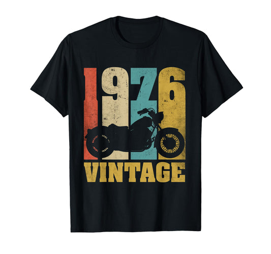 1976 Motorcycle 50Th Birthday Gift T-Shirt - Unique Graphic for Adults - T-Shirt, Sweatshirt, Hoodie