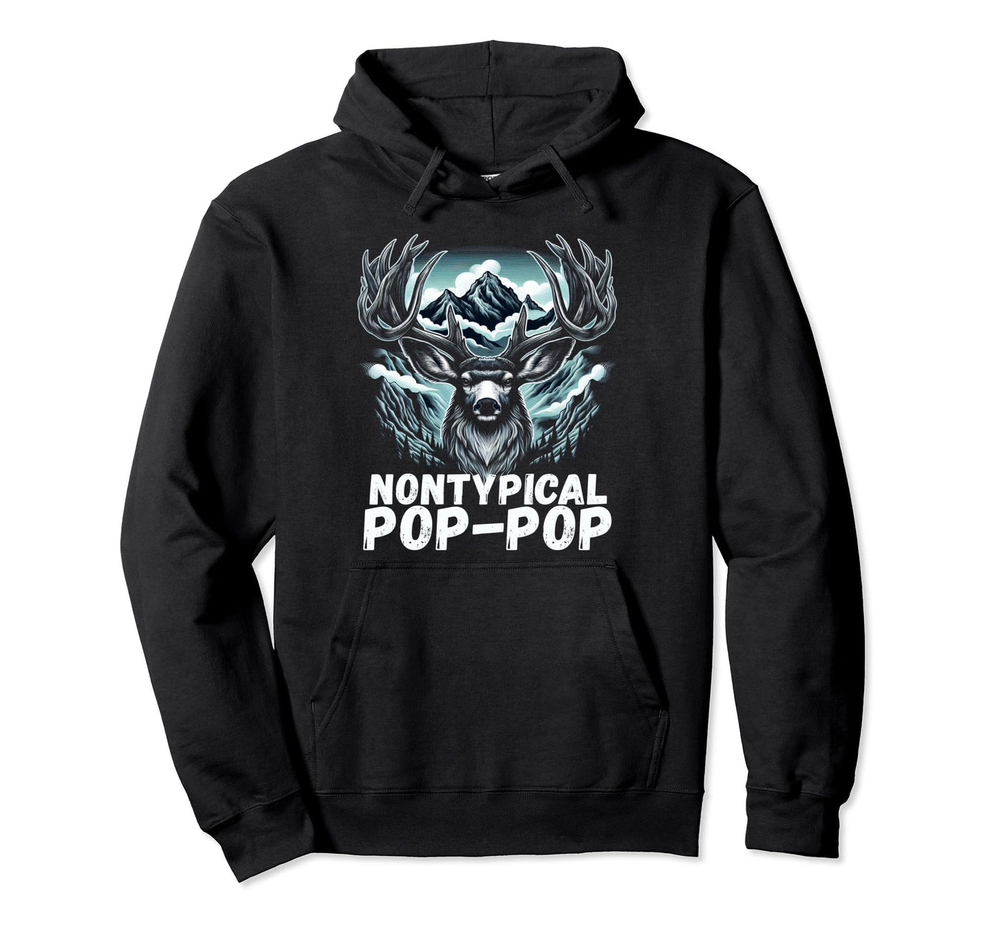 Fathers Day Mens Mule Deer Hunting Hoodie - Trendy Graphic Men Women - T-Shirt, Sweatshirt, Hoodie
