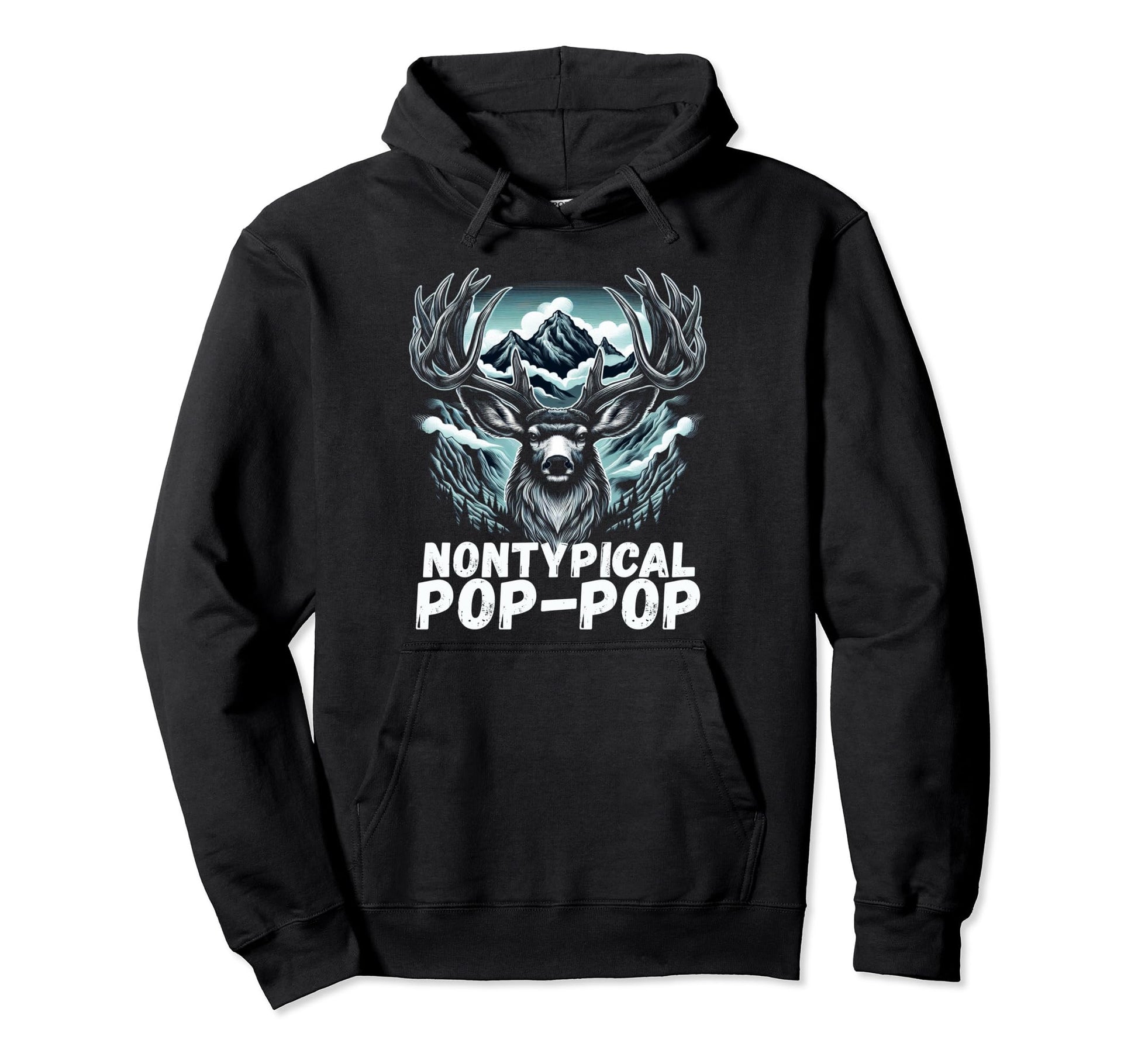 Fathers Day Mens Mule Deer Hunting Hoodie - Trendy Graphic Men Women - T-Shirt, Sweatshirt, Hoodie