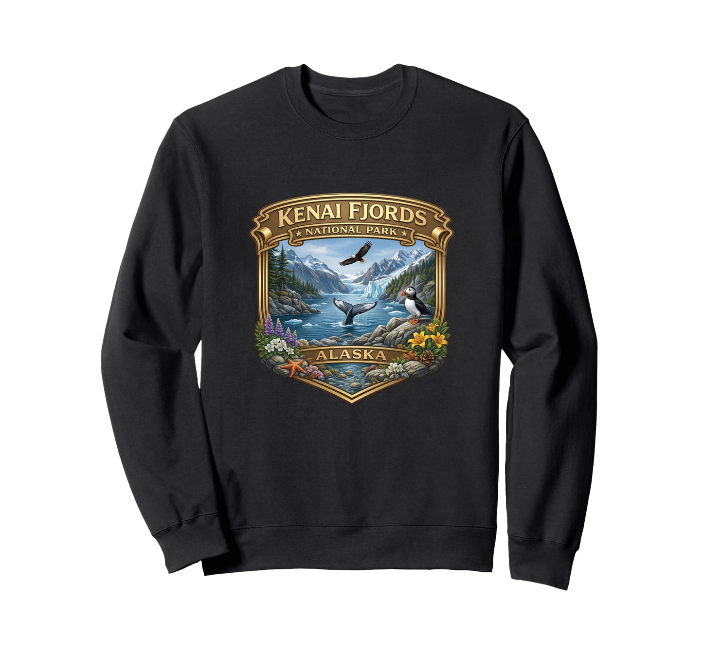 Kenai Fjords National Park Sweatshirt - Casual Everyday Wear Men Women - T-Shirt, Sweatshirt, Hoodie