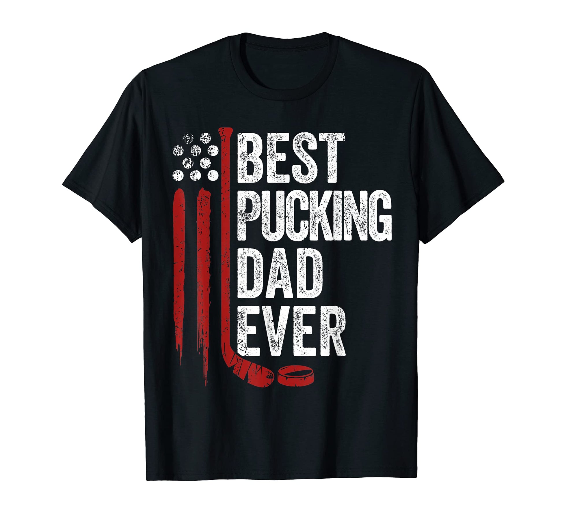 Mens Best Pucking Dad Ever American T-Shirt - Minimalist Print Men Women - T-Shirt, Sweatshirt, Hoodie
