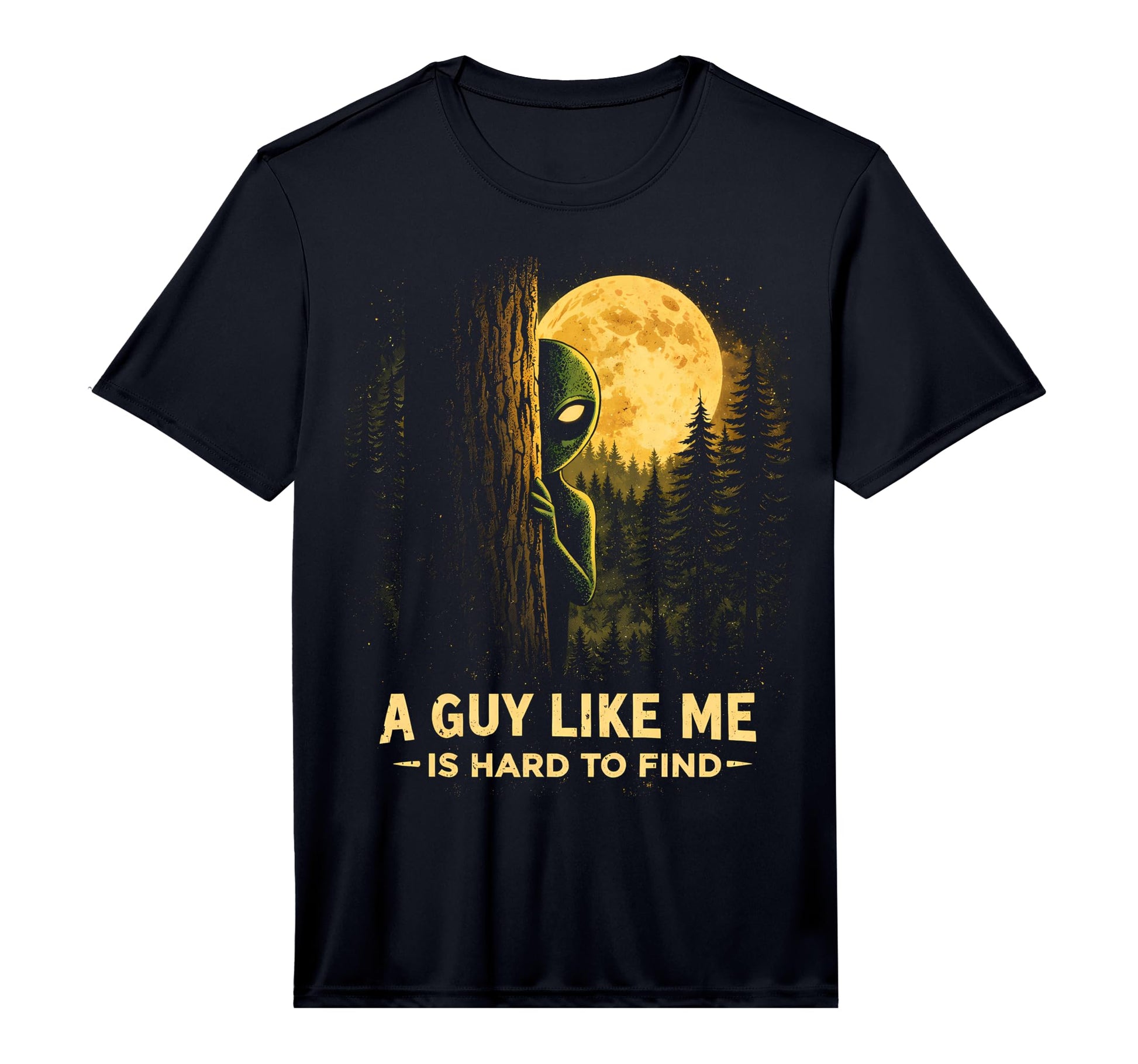 Funny Alien Sunset Forest Sci Fi T-Shirt - Fun Novelty Design Men Women - T-Shirt, Sweatshirt, Hoodie
