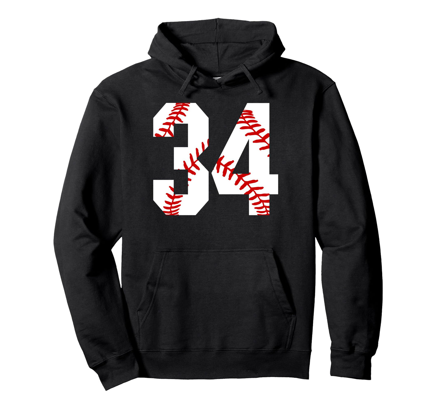 Baseball Mom 34 Jersey Baseball Hoodie - Casual Everyday Wear Unisex - T-Shirt, Sweatshirt, Hoodie