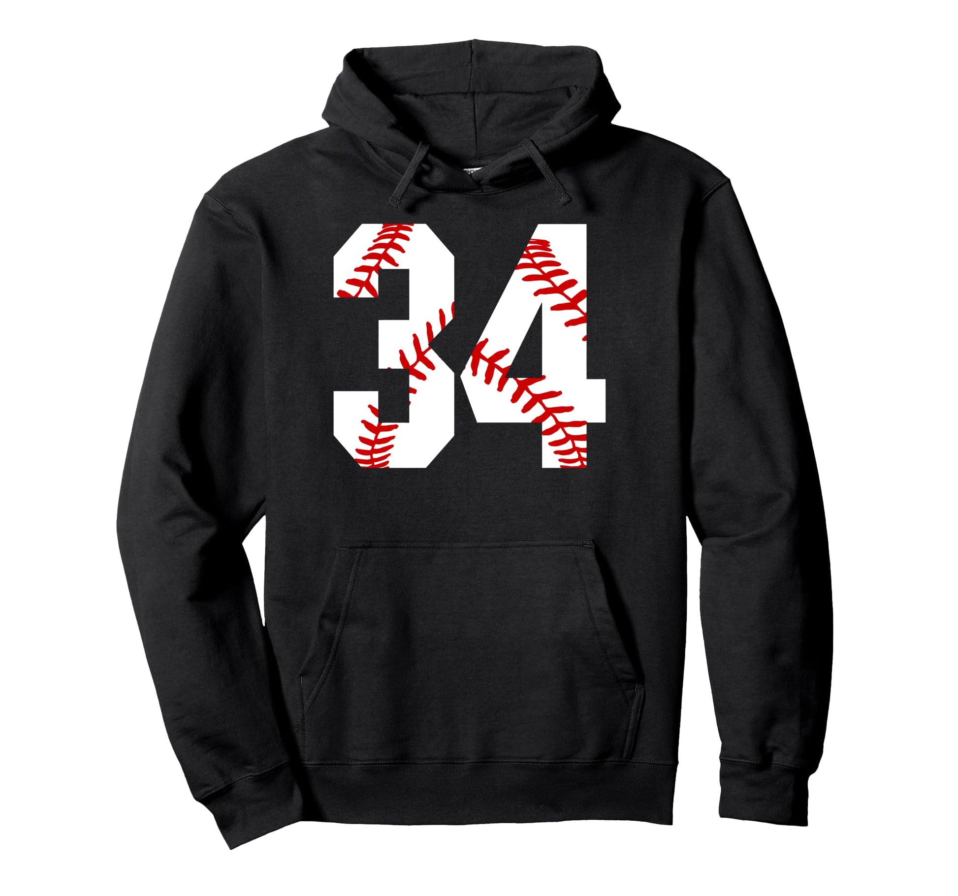 Baseball Mom 34 Jersey Baseball Hoodie - Casual Everyday Wear Unisex - T-Shirt, Sweatshirt, Hoodie