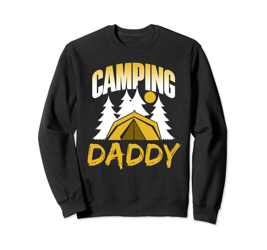 Camping Daddy Campfire Camper Sweatshirt - Minimalist Print for Adults - T-Shirt, Sweatshirt, Hoodie