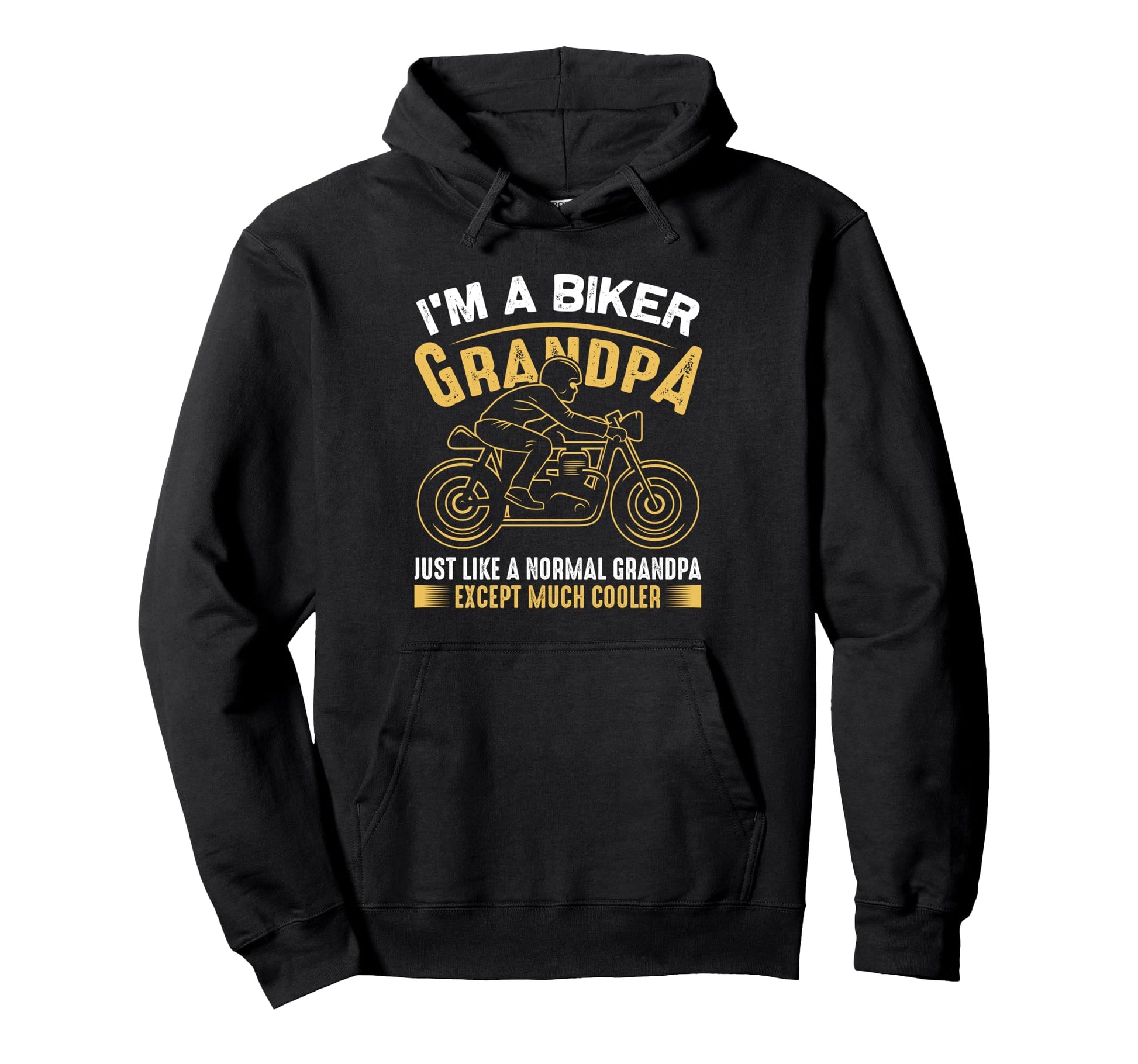 Im Biker Grandpa Motorcycle Biker Hoodie - Casual Everyday Wear for Adults - T-Shirt, Sweatshirt, Hoodie