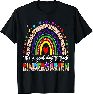 Good Day to Teach Kindergarten Leopard First Day 1st Teacher T-Shirt Unisex T-shirt, Sweatshirt, Hoodie, Long Sleeve Tee - T-Shirt, Sweatshirt, Hoodie