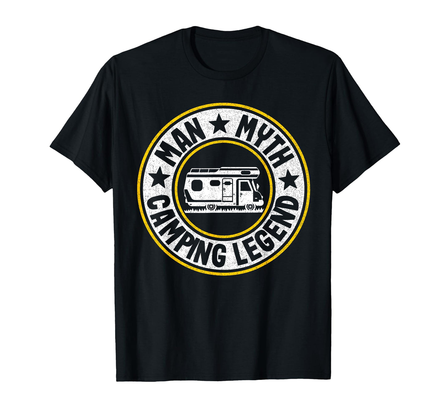 Myth Camping Legend Rv Camper Dad T-Shirt - Aesthetic Graphic Unisex - T-Shirt, Sweatshirt, Hoodie