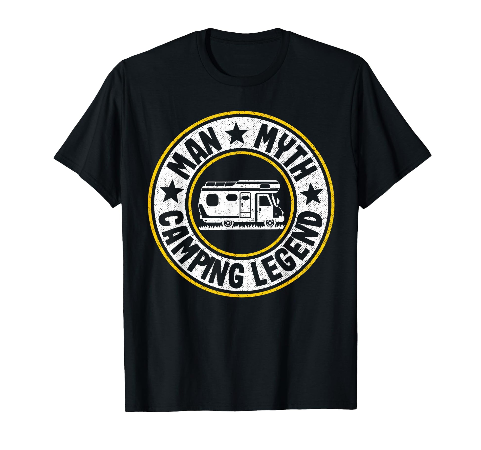 Myth Camping Legend Rv Camper Dad T-Shirt - Aesthetic Graphic Unisex - T-Shirt, Sweatshirt, Hoodie