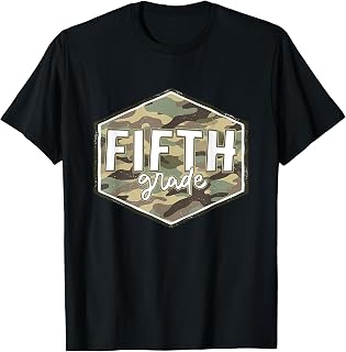 First Day of Fifth Grade Camo Back to School 5th Grade Boys T-Shirt Unisex T-shirt, Sweatshirt, Hoodie, Long Sleeve Tee - T-Shirt, Sweatshirt, Hoodie