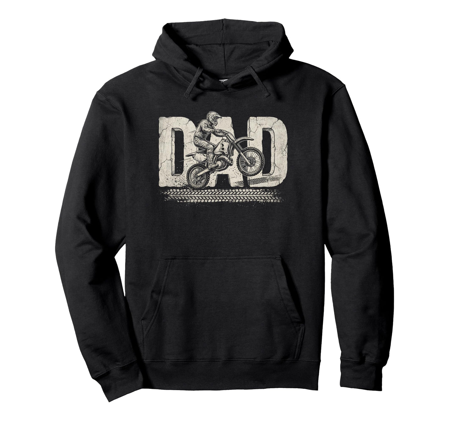 Dirt Bike Dad Fathers Day Motocross Father Hoodie - Streetwear Style Unisex - T-Shirt, Sweatshirt, Hoodie