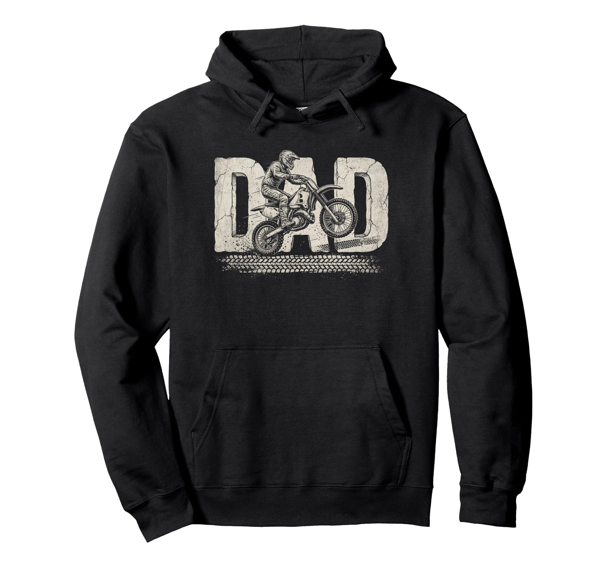 Dirt Bike Dad Fathers Day Motocross Father Hoodie - Streetwear Style Unisex - T-Shirt, Sweatshirt, Hoodie