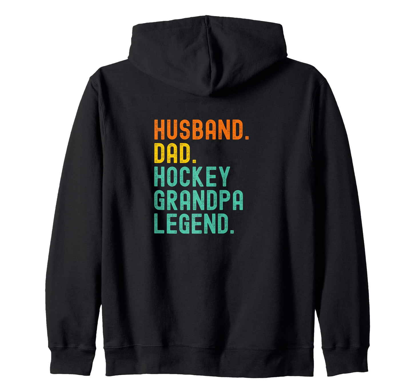 Husband Dad Hockey Grandpa Legend T-Shirt - Graphic Print Men Women - T-Shirt, Sweatshirt, Hoodie