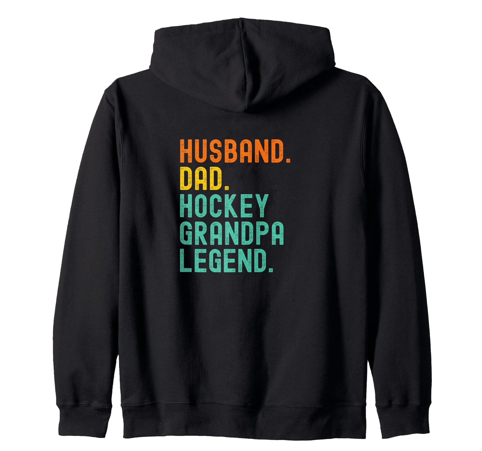 Husband Dad Hockey Grandpa Legend T-Shirt - Graphic Print Men Women - T-Shirt, Sweatshirt, Hoodie