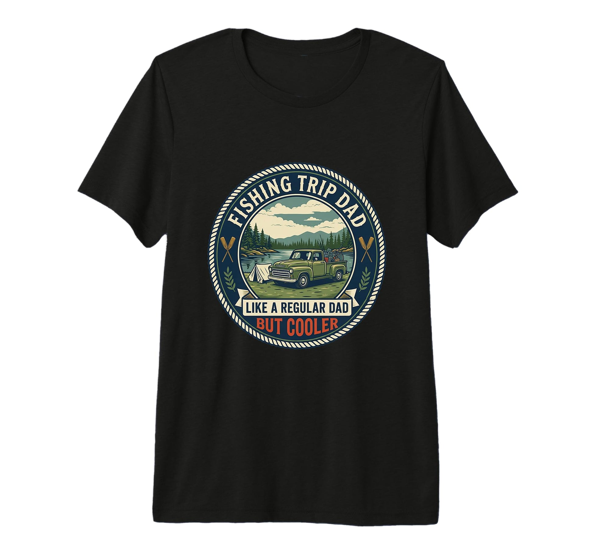 Mens Funny Fishing Trip Dad Camper Angler T-Shirt - Trendy Graphic Unisex - T-Shirt, Sweatshirt, Hoodie