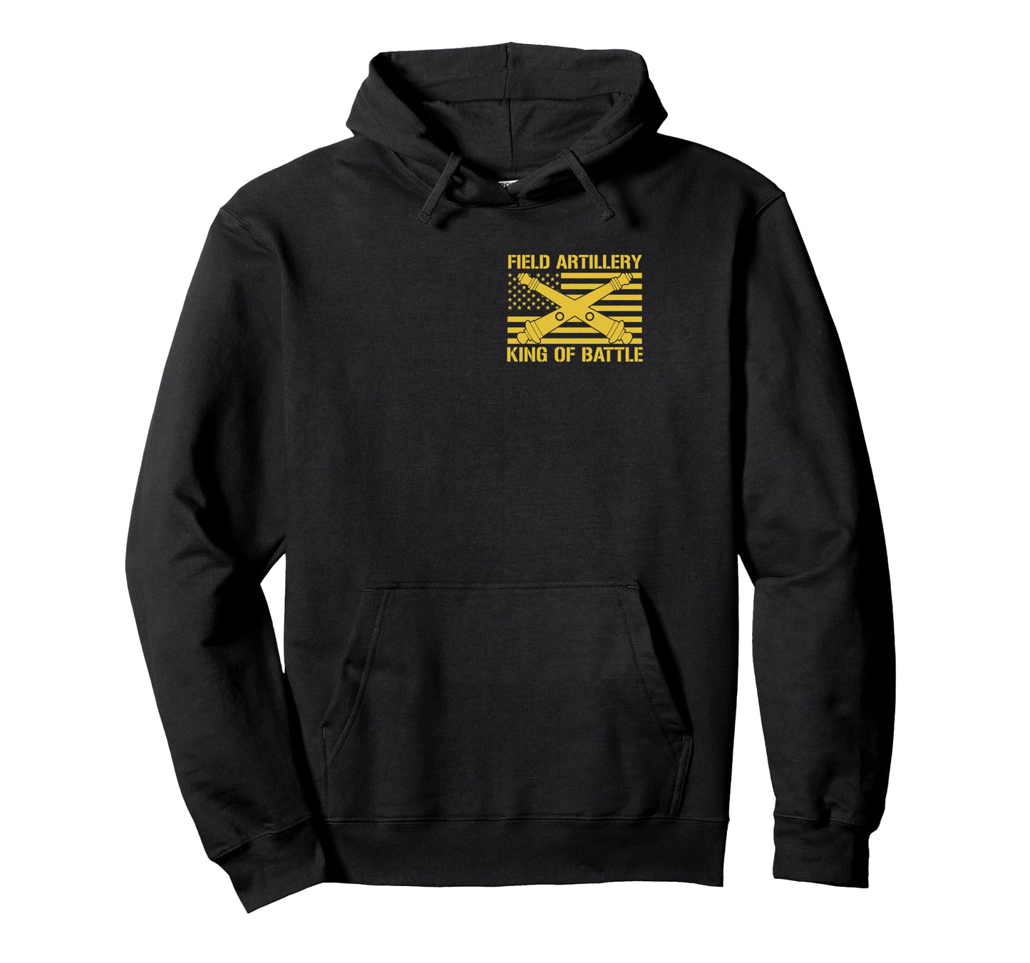 Field Artillery King Battle Flag Us Hoodie - Unique Graphic Unisex - T-Shirt, Sweatshirt, Hoodie