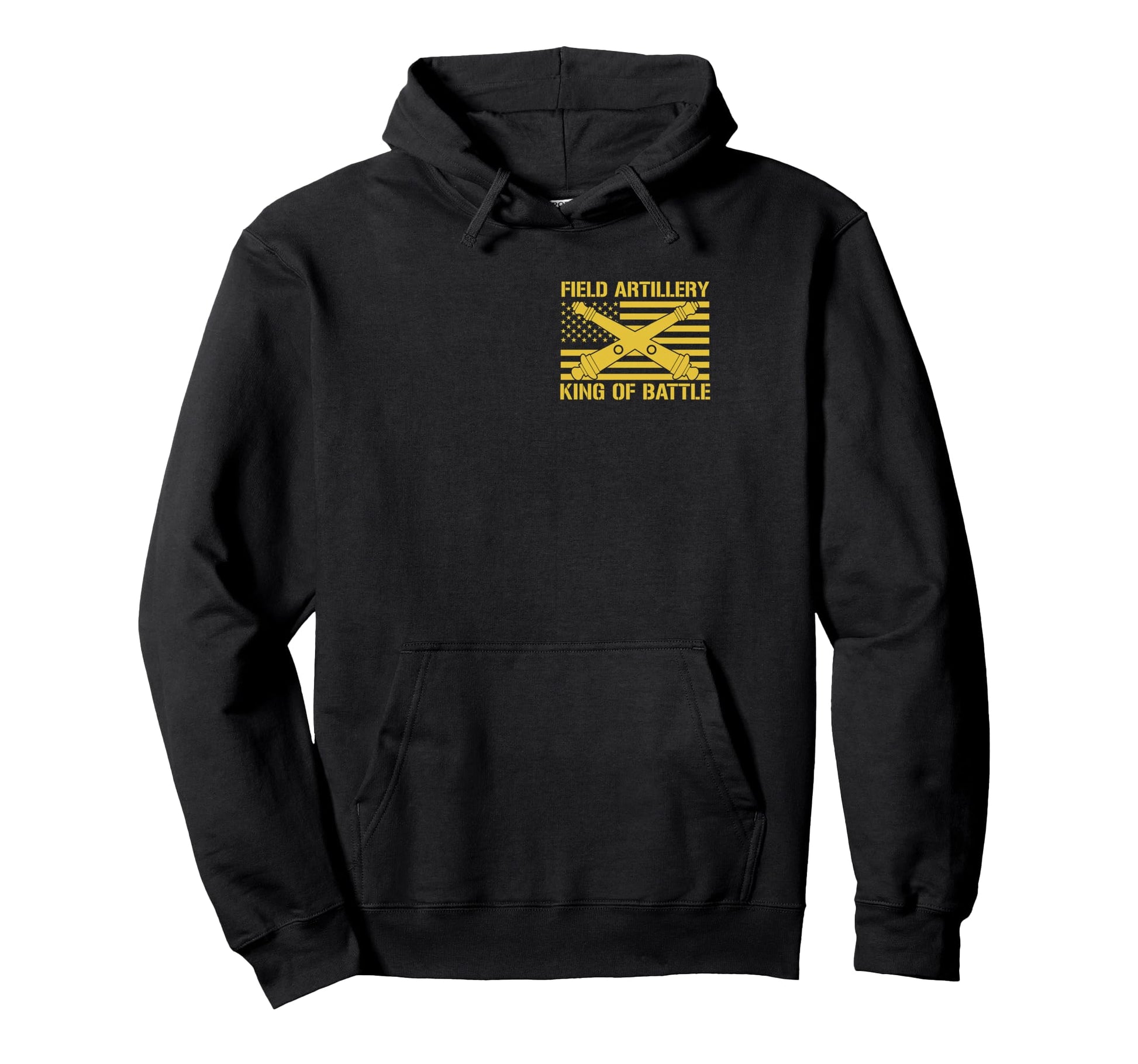 Field Artillery King Battle Flag Us Hoodie - Unique Graphic Unisex - T-Shirt, Sweatshirt, Hoodie