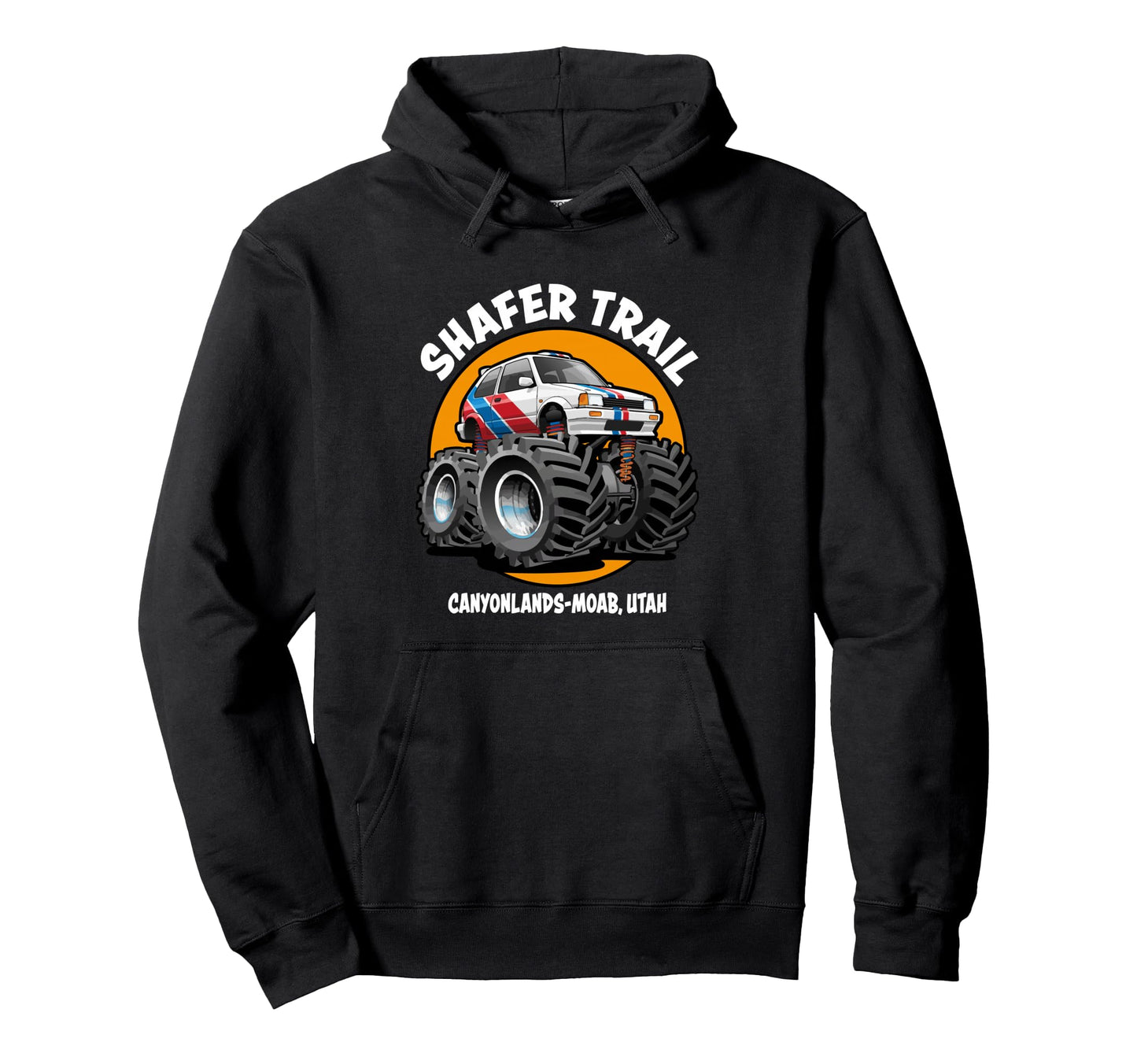 Shafer Trail Utah Rally Car Offroad Hoodie - Casual Everyday Wear Unisex - T-Shirt, Sweatshirt, Hoodie