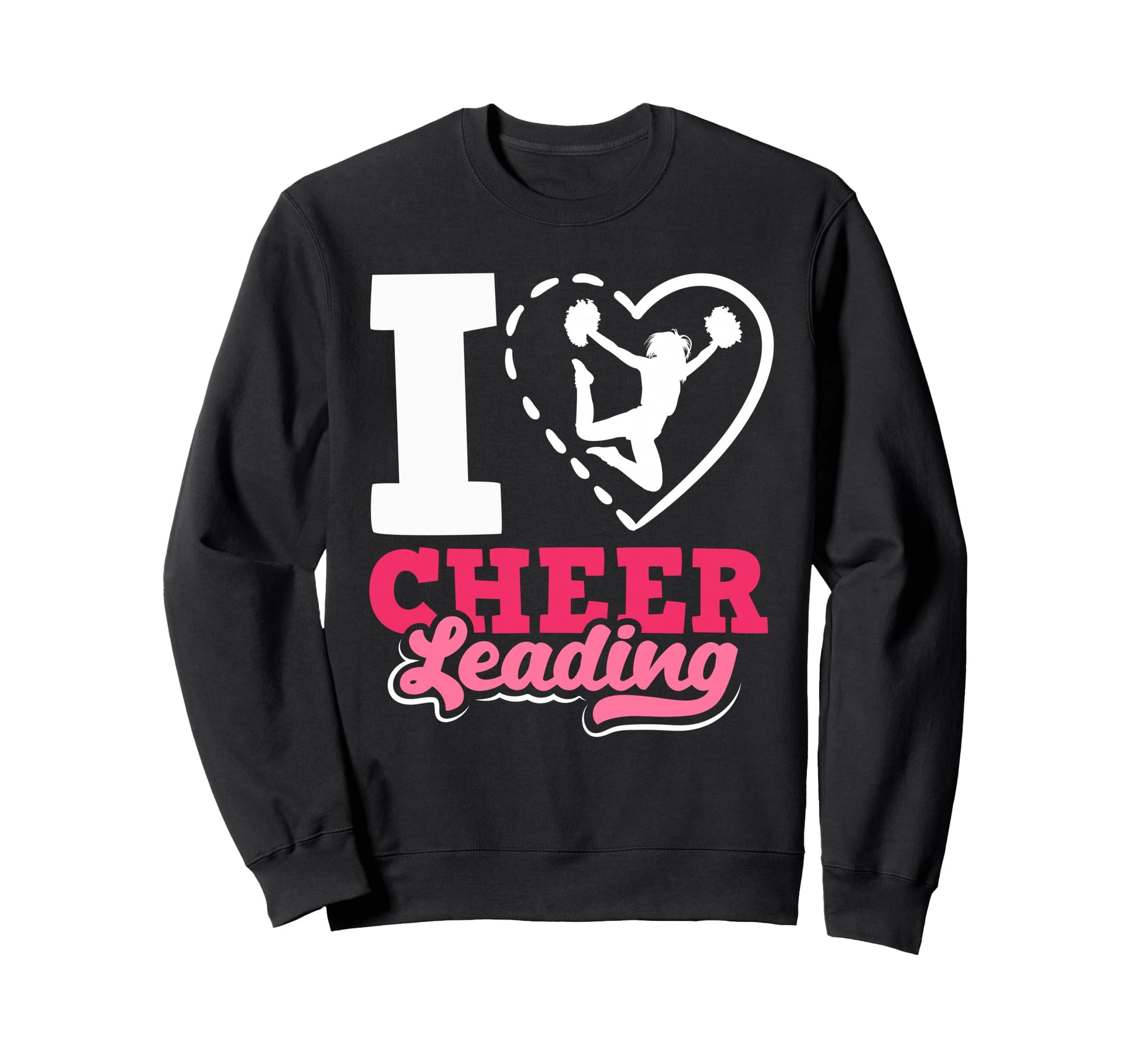 Cheer Cheerleading Heart I Sweatshirt - Casual Everyday Wear Men Women - T-Shirt, Sweatshirt, Hoodie