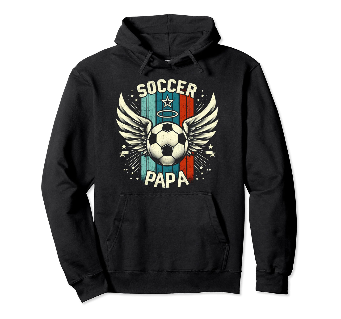 Soccer Papa Family Matching Dad Fathers Hoodie - Streetwear Style Unisex - T-Shirt, Sweatshirt, Hoodie