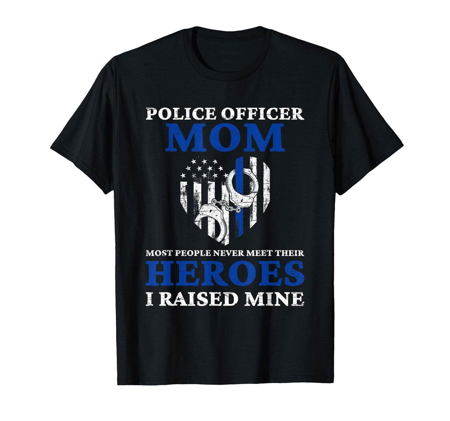Police Officer Mom Blue Line Police T-Shirt - Trendy Graphic Men Women - T-Shirt, Sweatshirt, Hoodie