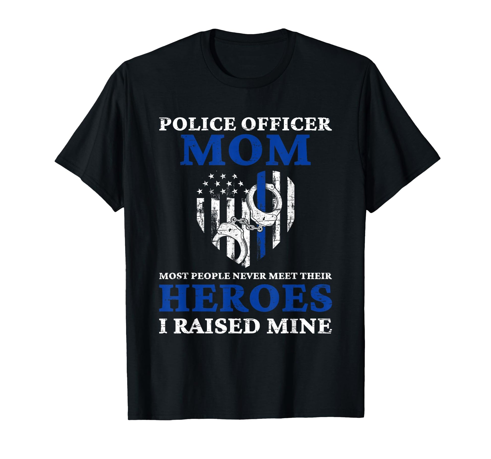 Police Officer Mom Blue Line Police T-Shirt - Trendy Graphic Men Women - T-Shirt, Sweatshirt, Hoodie
