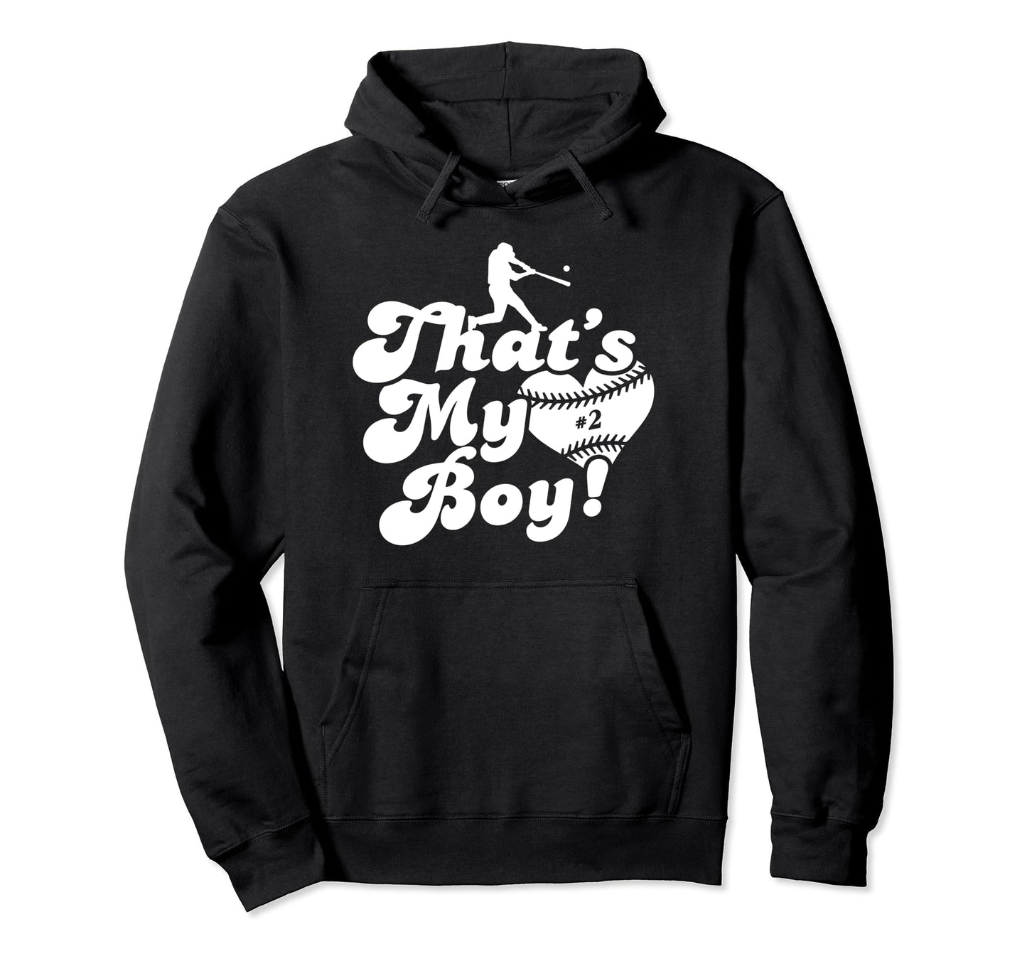 Thats My 2 Baseball Mom Baseball Dad Hoodie - Custom Art Print Unisex - T-Shirt, Sweatshirt, Hoodie