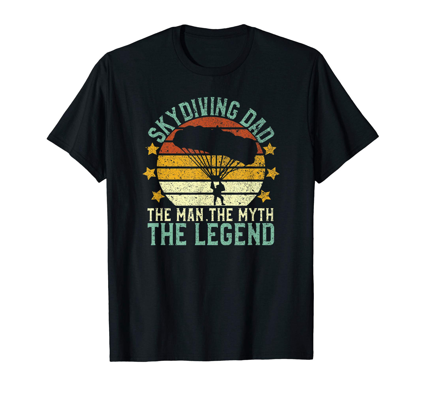 Mens Skydiving Dad Myth Legend T-Shirt - Casual Everyday Wear for Adults - T-Shirt, Sweatshirt, Hoodie
