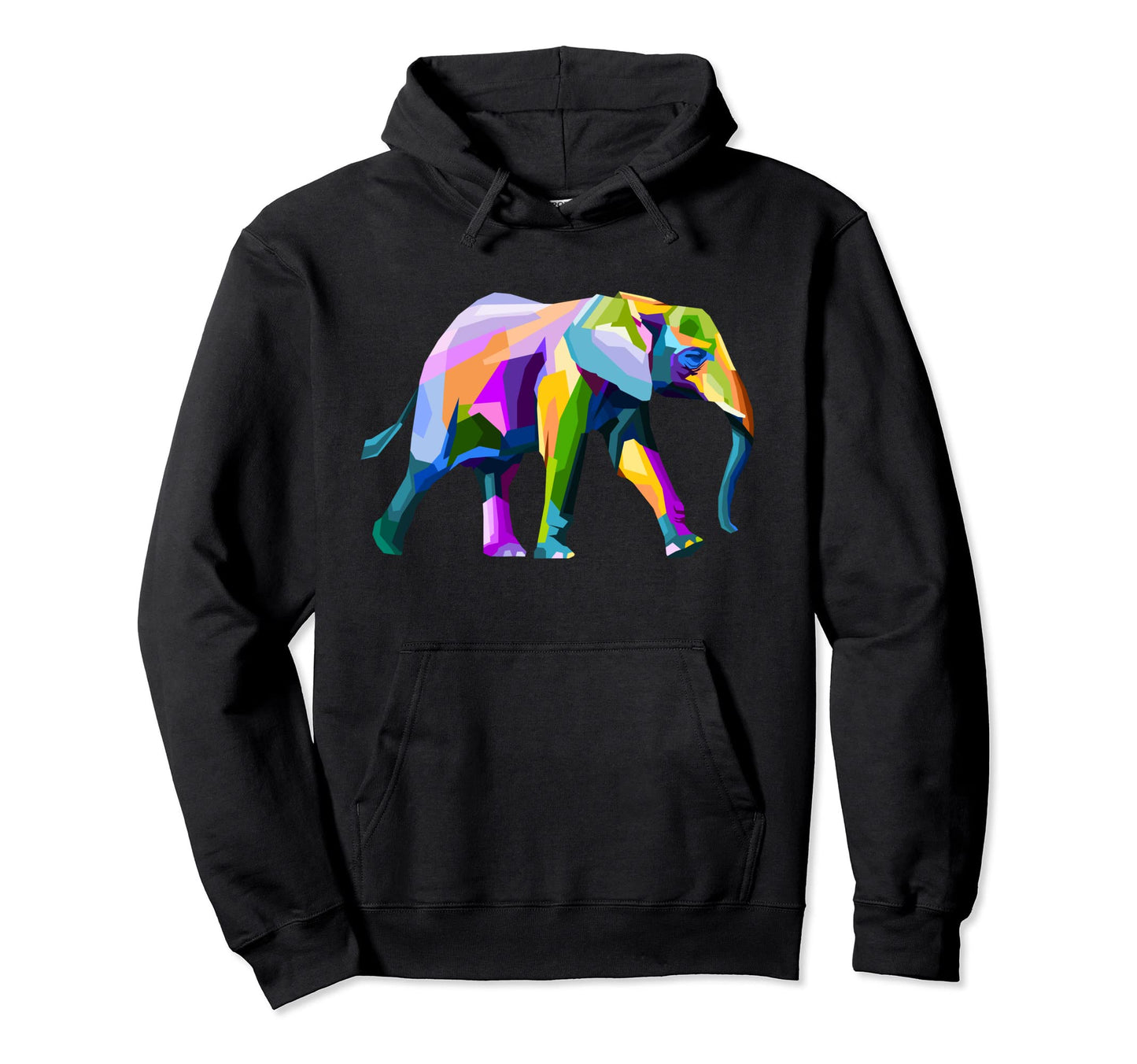 Colorful Elephant Pop Art Save Elephants Hoodie - Trendy Graphic Unisex - T-Shirt, Sweatshirt, Hoodie