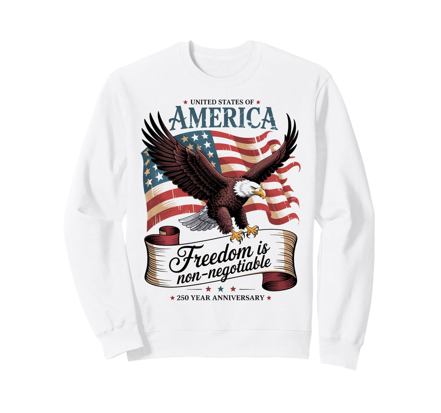 Mens American Flag 4Th July Sweatshirt - Aesthetic Graphic Unisex - T-Shirt, Sweatshirt, Hoodie