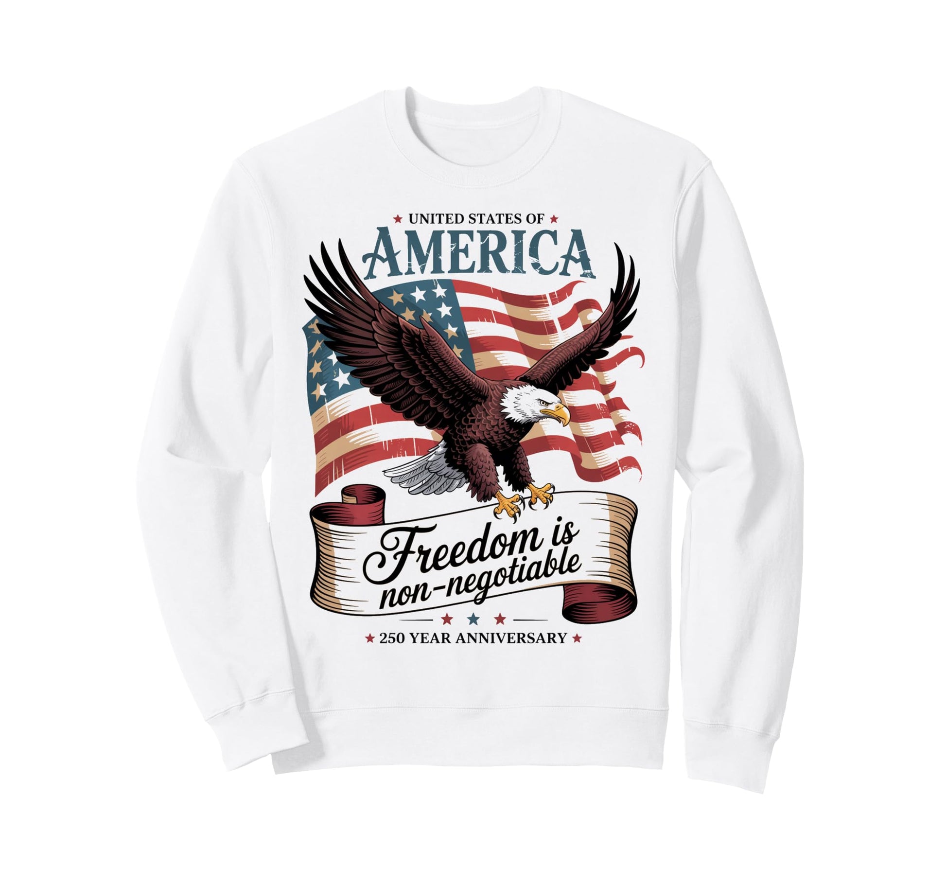 Mens American Flag 4Th July Sweatshirt - Aesthetic Graphic Unisex - T-Shirt, Sweatshirt, Hoodie