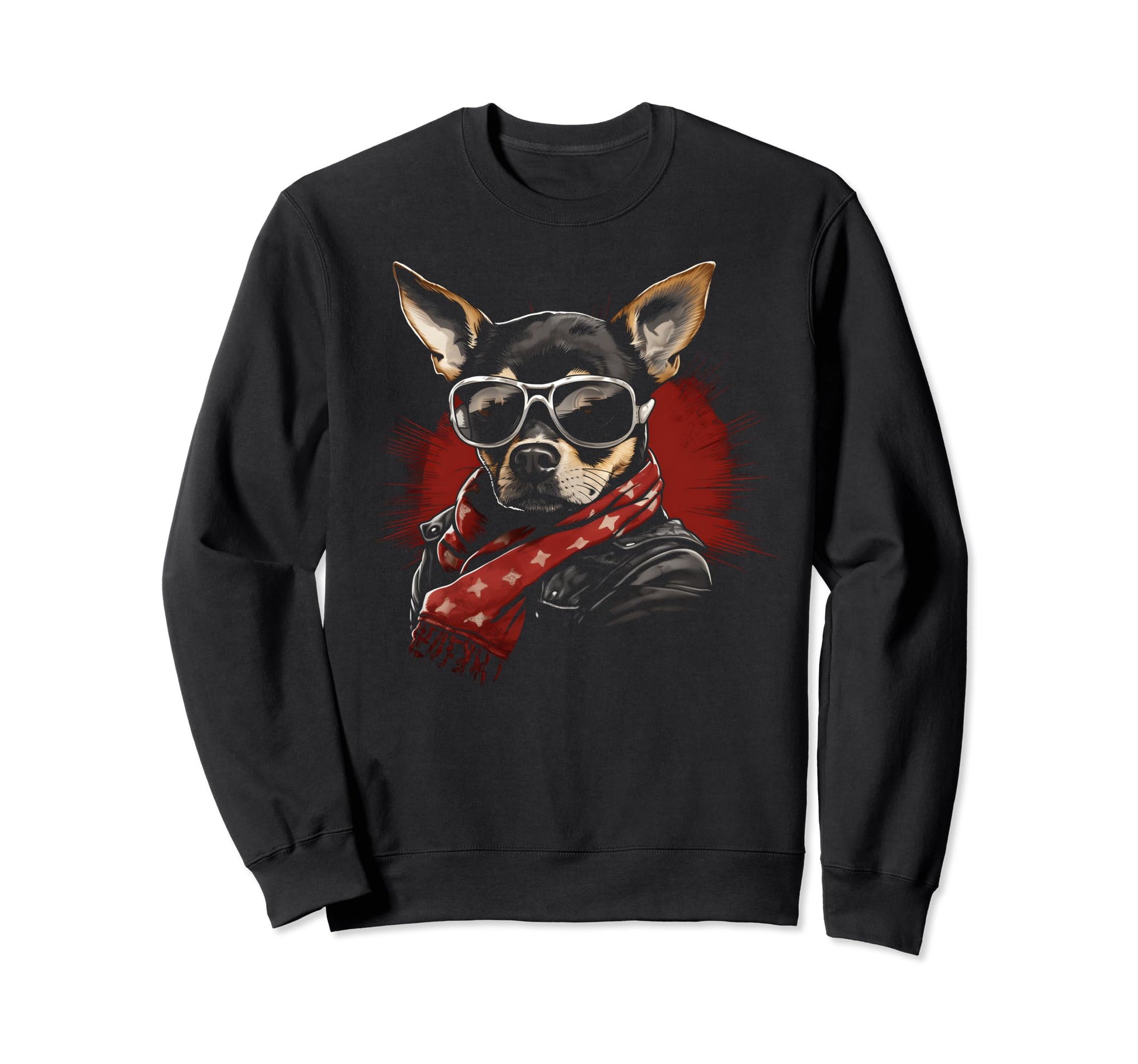 Motorcycle Dad Biker Dog Funny Sweatshirt - Unique Graphic for Adults - T-Shirt, Sweatshirt, Hoodie
